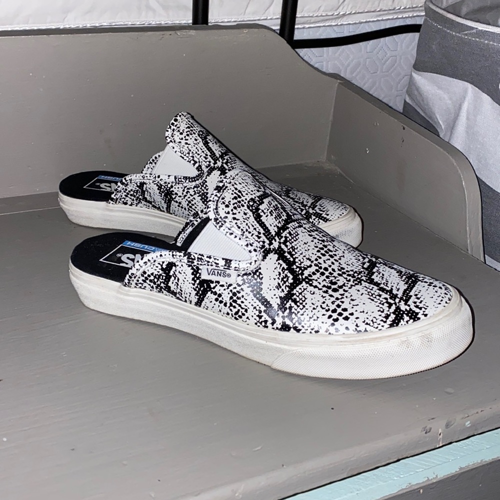 VANS Women’s classic slip on mule snake skin